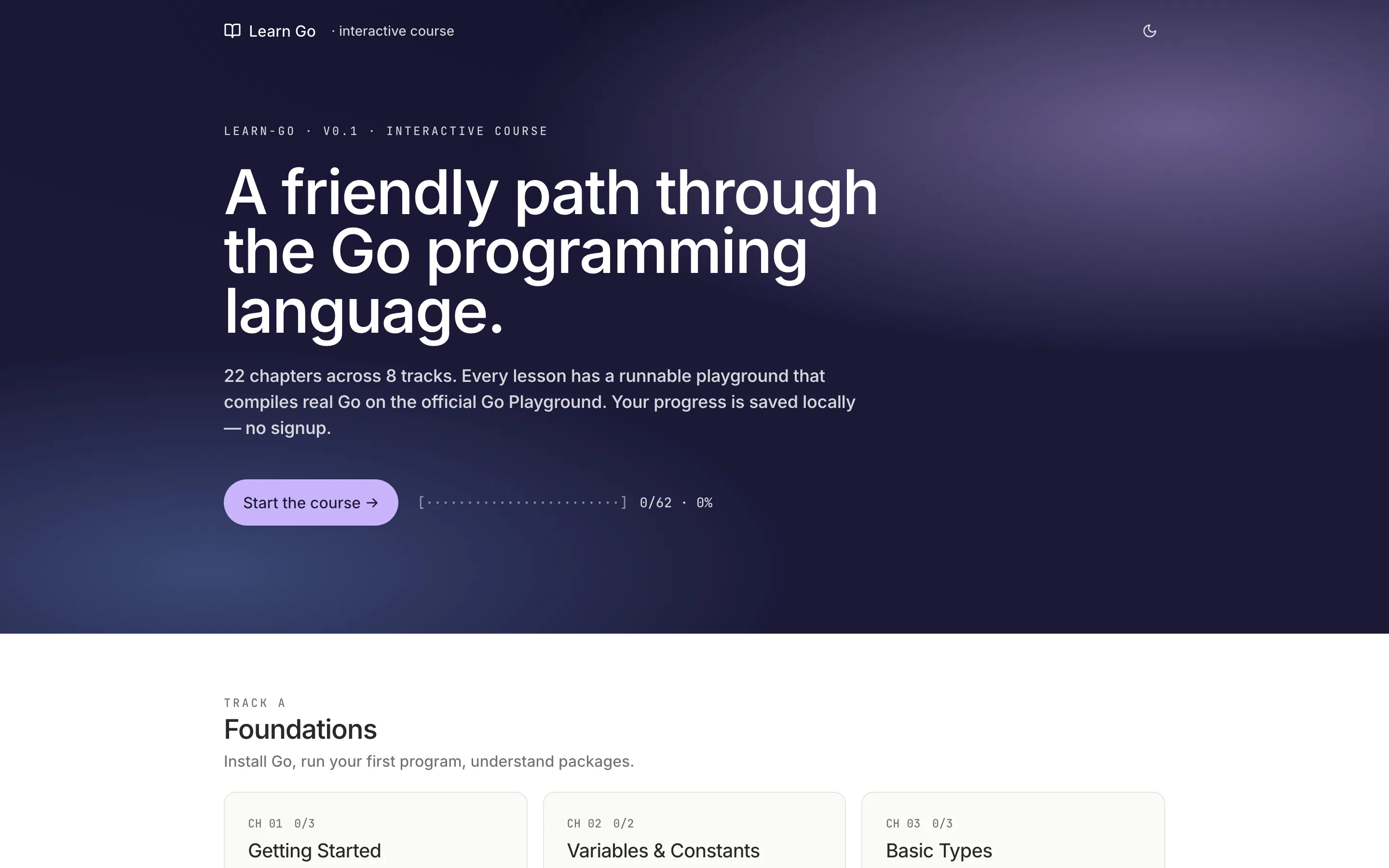Learn Go — Interactive Course